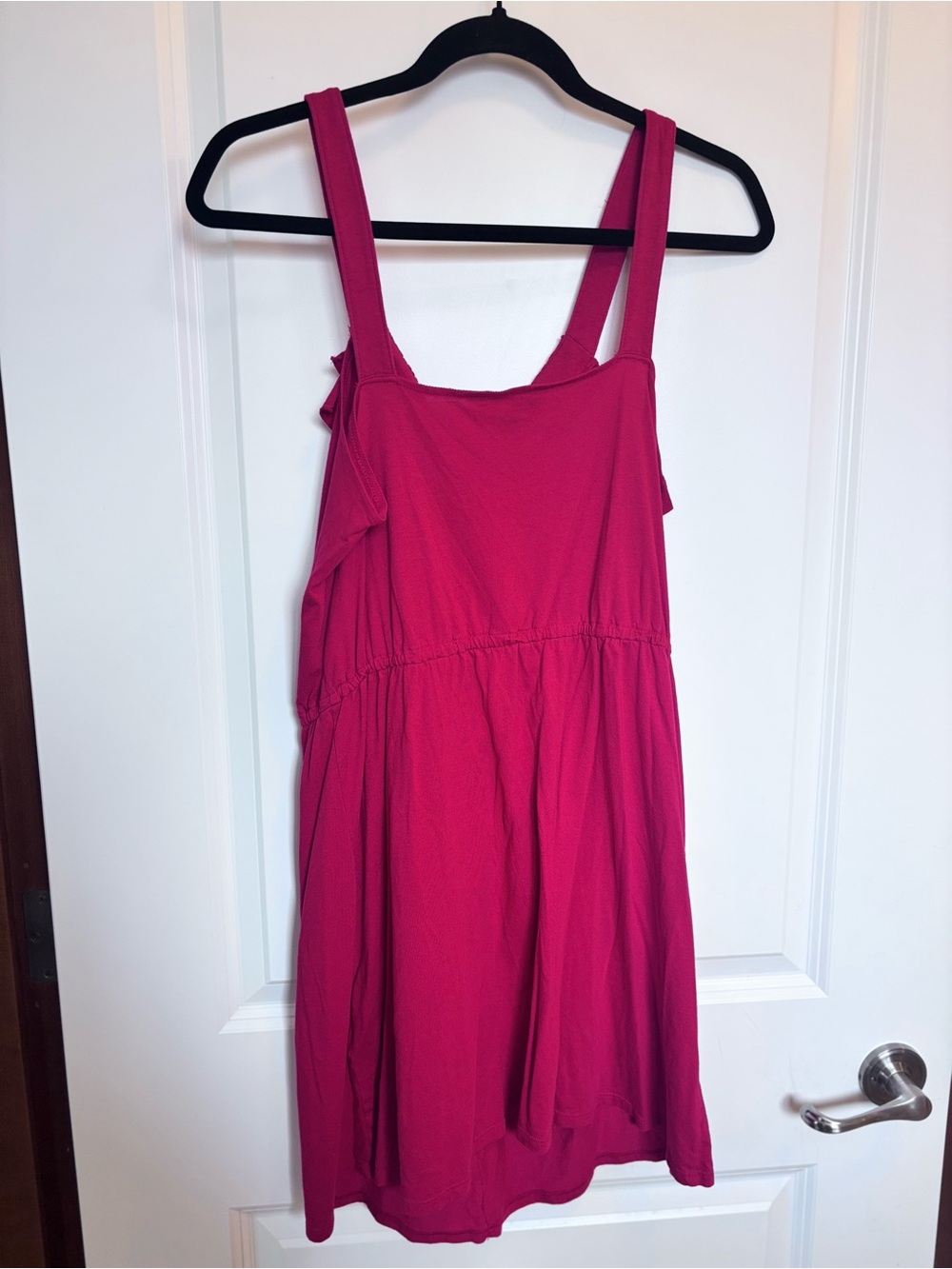 Express Red Ruffled Mini Dress - Picture 3 of 3